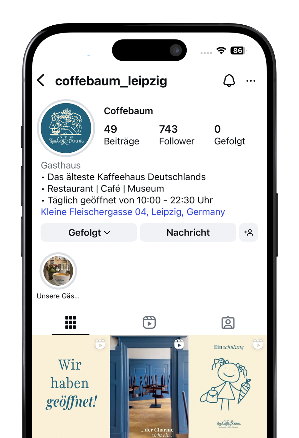 Folgen Sie uns auf Instagram
